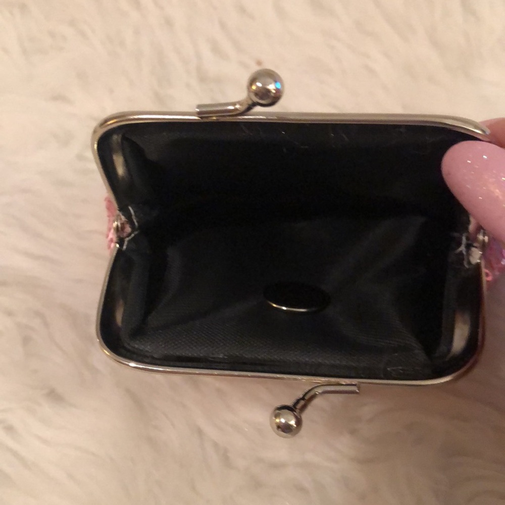 Snap Coin Purse/Pink Sequined/NWOT - Picture 7 of 9